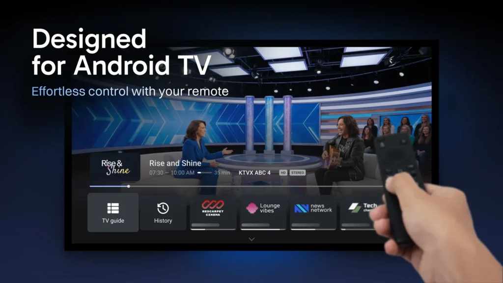 TiviMate EPG grid, the best IPTV player for Android TV